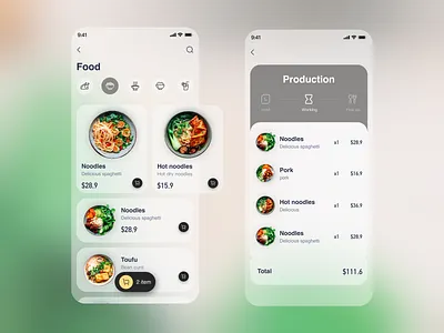 Gourmet interface UI icon typography ui 设计