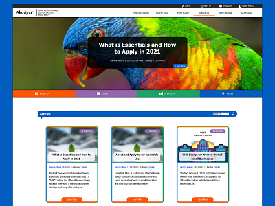 Insights Blog - Akoviyat blog blog design design designinspiration ui user interface user interface design ux ux design uxdesign web design webdesign website website design