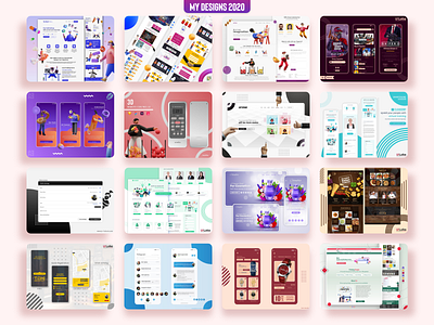 My Designs 2020 2020 2020 design 3d model 3d modeling 3d modelling 3d ui best 2020 clean dribbble best hologram illustrations interactions landing page lettermark mark mobile app tanvir ui web ui