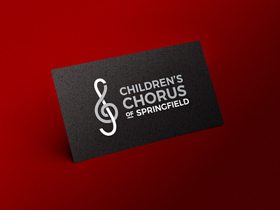 Children's Chorus of Springfield logo brand identity branding childrens chorus choir logo logo music music logo treble treble choir treble clef vector