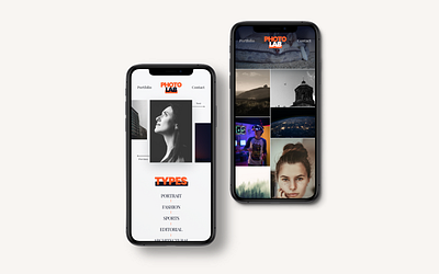 Photo Lab | Photographer Portfolio UI app app design application brand branding design minimal moble moble app photographer photography typography ui ux