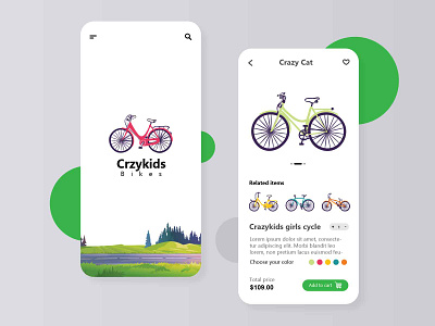 Crazykids Bikes ui ui design ux