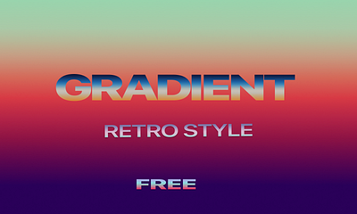 Free Gradient Styles 80s figma free gradiant gradient design retro design vintage