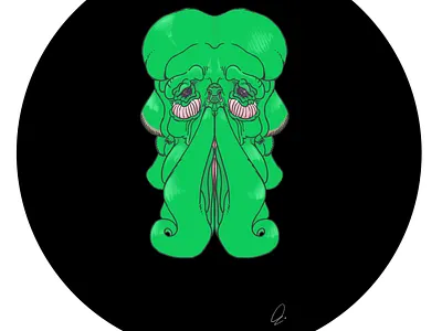 scrivvens commission cthulhu digital art illustration original character profile