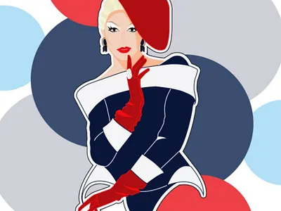 Nicky Doll Illustration drag drag queen rupaul