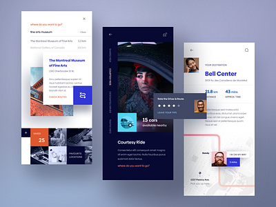 Ride-hailing and Carpool App. by Yi Li on Dribbble