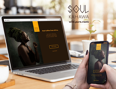 Webshop for African coffee- SOUL KAHAWA africa coffee ecommerce ui ux webshop wild