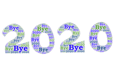 Bye Bye 2020 Word art design text art typography typography art typography design word art word design