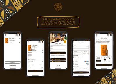 Webshop for African Coffee - SOUL KAHAWA - Check out page africa checkout page coffee ecommerce uiux webshop