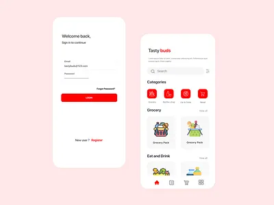 food delivery app app design ui ux