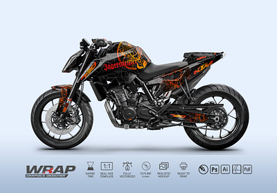 KTM 790 JAGERMEISTER 790 decals design duke jager ktm meister motorcycle pritn sticker vector wrap