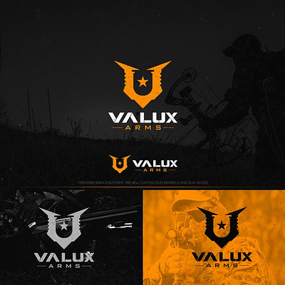 Valux Arms LLC or Valux Arms brand branding creative design ecommerce fiverr fiverr.com fiverrgigs flat graphic design logo logo designer minimal minimalist modern