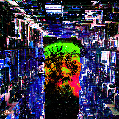 CYBERPUNK.ORIENTAL cyberpunk digitalart dragon illustration lofi neon retro synthwave vaporwave