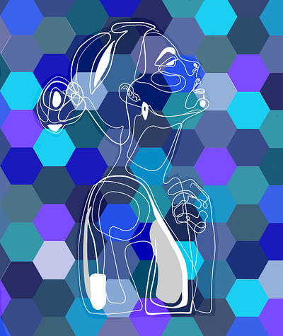 Robotic Lady colorpalette colors design digitalart digitalillustrations fresco illustration illustrator minimal vector