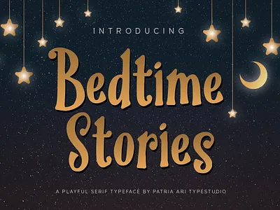 Bedtime Stories book cover branding child display font fun illustration infant kids playful sans type typeface typography