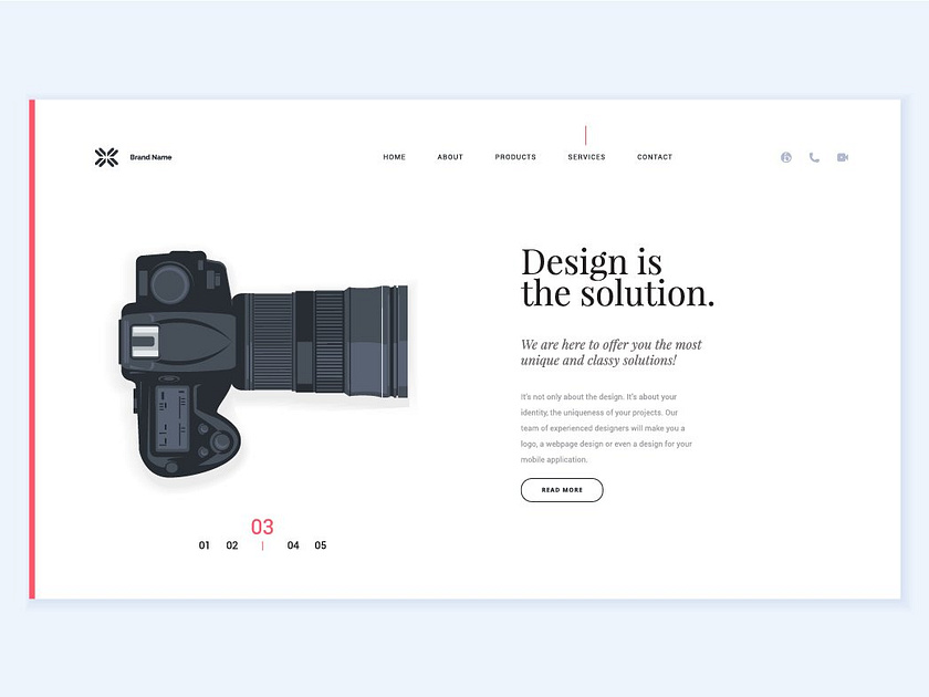 Website Template Design by PureSolution on Dribbble