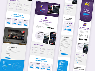 SWAN GO responsive swan television websites