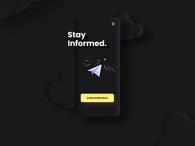 Notification Permission after effects animation app design documents figma illustration notification ui ux vector