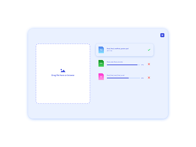 File Upload dailyuichallenge design figma file fileupload flat skyblue uidesign uiux upload uploading ux web