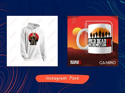 Istagram Post For Gamino design isntagram photoshop post poster psd طراحی گرافیک پست اینستاگرام