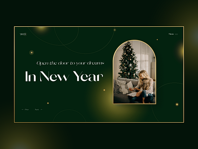 New year concept christmas design minimal new year online photo ui ux web webdesign website