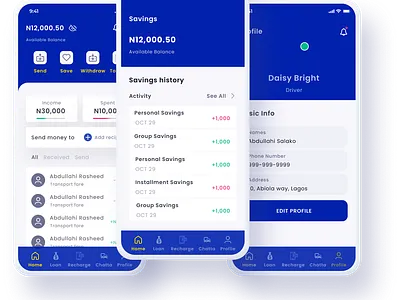 Fintech App design figma finance fintech