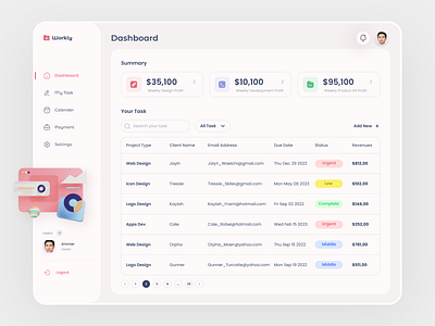 Management Dashboard dashboard hero illustration management ui web website