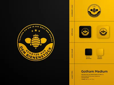 logo Dem Bienenstock branding colorful design fullcolor logo graphic design icon illustration logo minimal vector