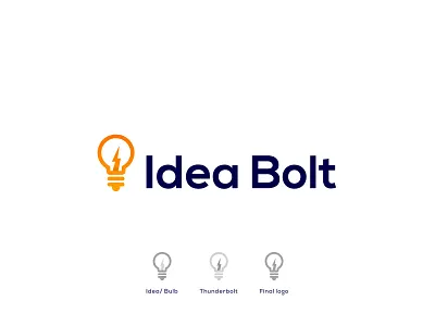 Idea Bolt | Thunderbolt + idea/ bulb logo | Modern logo design app logo design bolt brand bulb creative logo idea ideabolt identity identity design logo designer logo idea logo trends 2021 logodesign modern logo modern logo design populer power professional logo smart logo thunderbolt