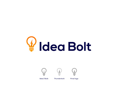 Idea Bolt | Thunderbolt + idea/ bulb logo | Modern logo design app logo design bolt brand bulb creative logo idea ideabolt identity identity design logo designer logo idea logo trends 2021 logodesign modern logo modern logo design populer power professional logo smart logo thunderbolt