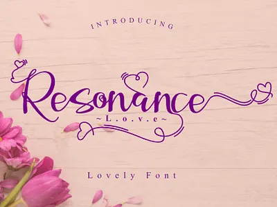 Resonance Love design font fontandroid fontdesign fontstyle graphicdesign handlettering handwritten lettering typography