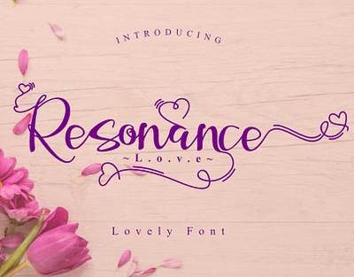 Resonance Love design font fontandroid fontdesign fontstyle graphicdesign handlettering handwritten lettering typography