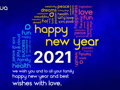 Happy New Year 2021 with Aqua Security <3 2021 aqua security cloud cloud security cyber cyber security family happiness happy happy holidays happy new year health holidays joy logo love luck peace postcard wishes