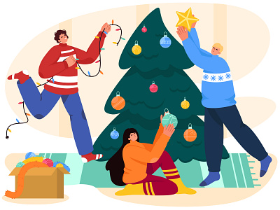 New Year 2021 adobe illustrator art design digital art flat illustrator new year people style vector vector art vector artist
