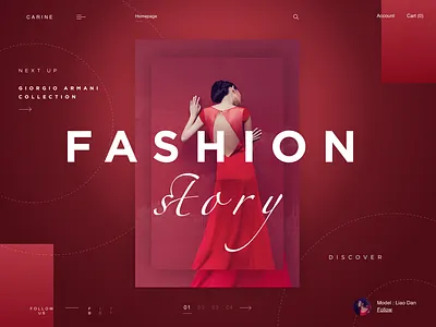 Fashion story app brandbook branding card dark design fashion flat sketch ui vector