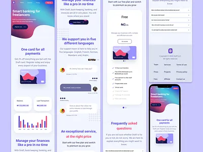 Landing Page Mobile View landing page design mobile view web app