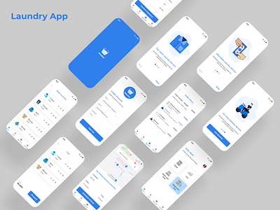 Laundry App app design ui ux