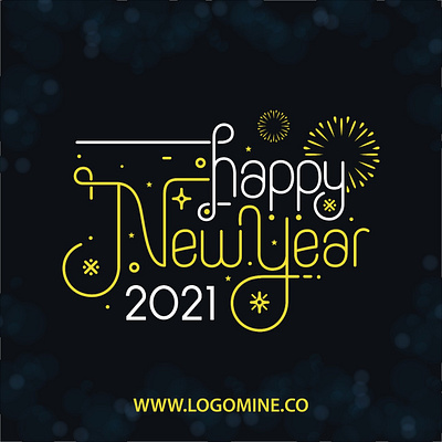 Happy New Year 2021 2021 trend branding brochure design business card design entertainment flyer graphic design happy new year happy new year 2021 illustration illustrator logo logo design logomaker logomine new year new year 2021 new year party new years eve