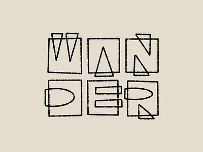Mystery Mid Modern Type drawing hand lettering illustration lettering letters logo midcentury midmodern outlines type typography