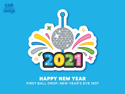 Happy New Year! 2021 ball drop celebration fireworks happy new year times square