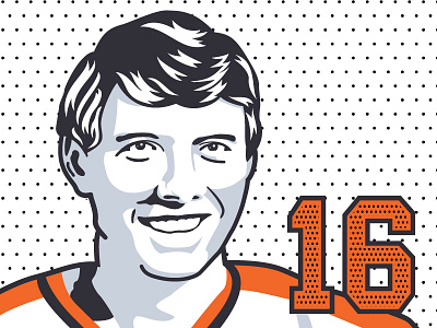 Bobby Clarke hockey illustrator sports sports illustration vector