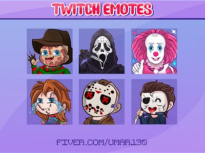 dead by day light Twitch emotes badges cartoon emotes chibi twitch emotes design emotes kawaii twitch emotes streamer twitch emotes twitch sub badges twitchtv