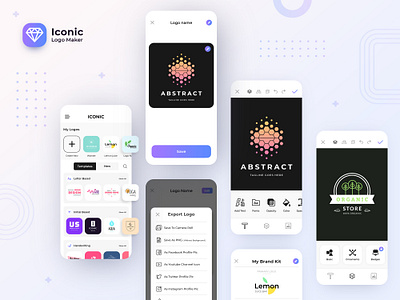 Iconic - Logo Maker App 14 app clock widget design icon ios 14 iphone 12 iphone 12 pro max ui ux