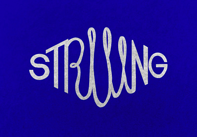 Striiing Company Logo Concept brand branding concept design handlettering logo logotype procreate