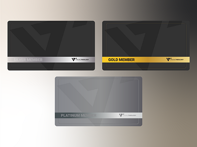 Visual Theology Membership Cards card grayscale illustrator metal subscription