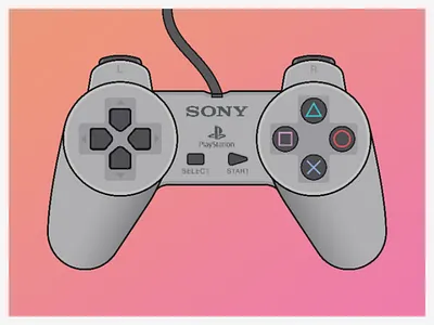 PlayStation 1 Controller Vector Art design designer digitalart digitalartist digitalartwork digitaldrawing drawing gamingart graphicdesign graphicdesigner playstation ps1 sony vector vectorart vectorartwork vectordesign vectordrawing vectorillustration