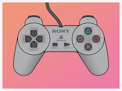 PlayStation 1 Controller Vector Art design designer digitalart digitalartist digitalartwork digitaldrawing drawing gamingart graphicdesign graphicdesigner playstation ps1 sony vector vectorart vectorartwork vectordesign vectordrawing vectorillustration