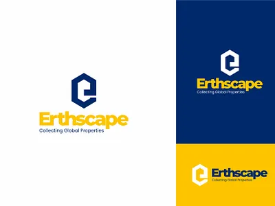 Erthscape advertising branding concept design erthscape global properties illustration indian designer logo logodesign minimalist logo property logo rahman shoieb designs typography
