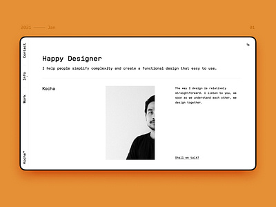 2021 personal site update. portfolio site ux designer website design