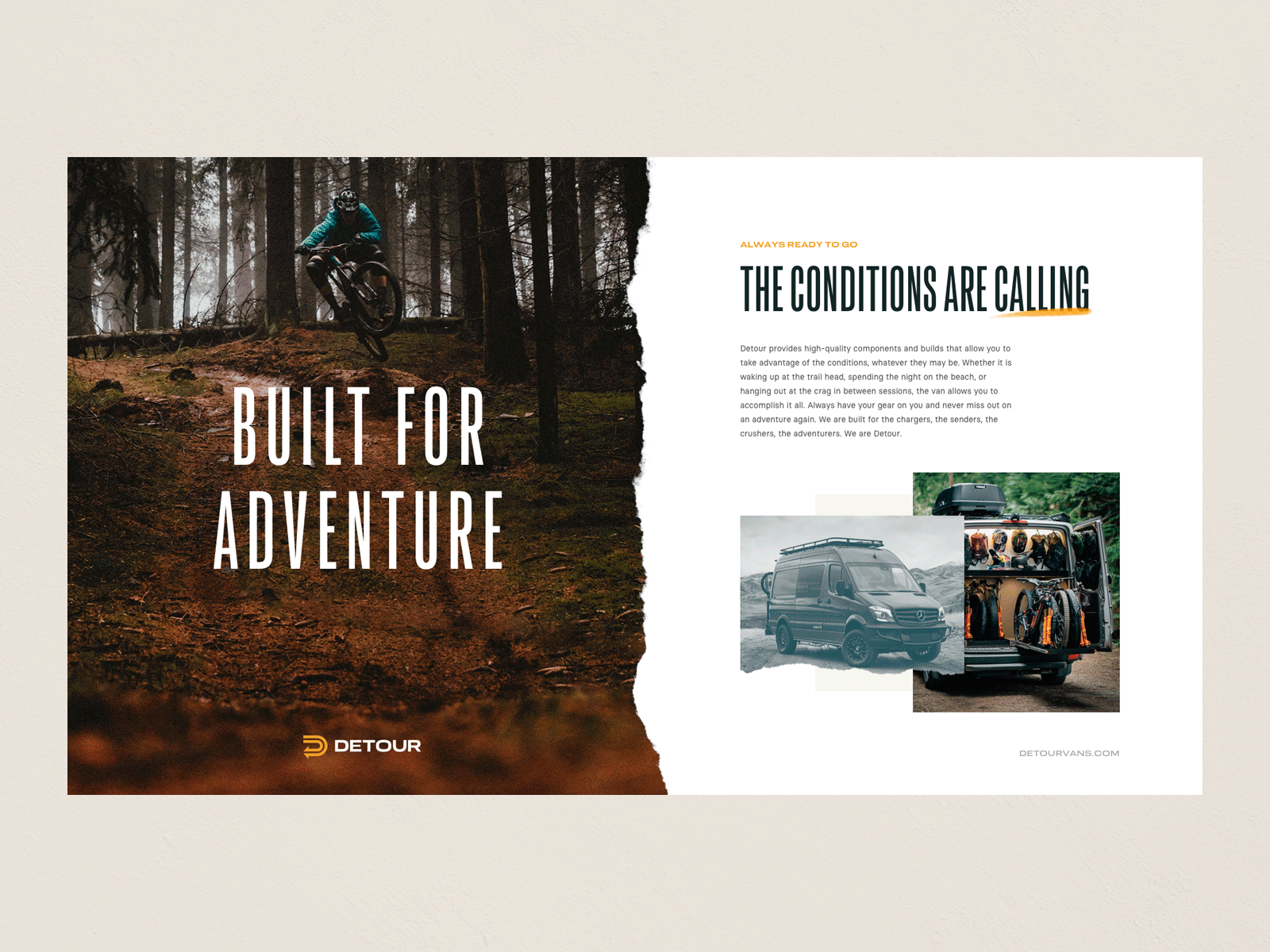 Detour Brand Elements adventure badge brand branding design illustration logo mark mountain bike squamish surf symbol typography